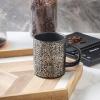 imageStone Lain Stoneware Dish Set 4 Mugs Albie  Speckled WhiteSophie  Brown and Black