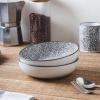 imageStone Lain Stoneware Dish Set 4 Mugs Albie  Speckled WhiteSophie  White and Black