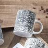 imageStone Lain Stoneware Dish Set 4 Mugs Albie  Speckled WhiteSophie  White and Black