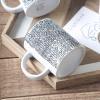 imageStone Lain Stoneware Dish Set 4 Mugs Albie  Speckled WhiteSophie  White and Black