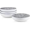 imageStone Lain Stoneware Dish Set 4 Mugs Albie  Speckled WhiteSophie  White and Black