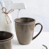 imageStone Lain Stoneware Dish Set 4 Mugs Albie  Speckled WhiteTina  Green and Beige