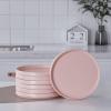 imageStone lain Stella Pasta Bowl 6Piece Set Round Porcelain Lime GreenBlush