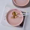 imageStone lain Stella Pasta Bowl 6Piece Set Round Porcelain Lime GreenBlush