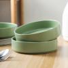 imageStone lain Stella Pasta Bowl 6Piece Set Round Porcelain Lime GreenHoneydew
