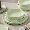 imageStone lain Stella Pasta Bowl 6Piece Set Round Porcelain Lime GreenLime Green