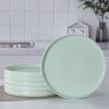imageStone lain Stella Pasta Bowl 6Piece Set Round Porcelain Lime GreenLime Green