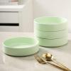 imageStone lain Stella Pasta Bowl 6Piece Set Round Porcelain Lime GreenLime Green
