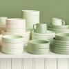 imageStone lain Stella Pasta Bowl 6Piece Set Round Porcelain Lime GreenLime Green