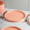imageStone lain Stella Pasta Bowl 6Piece Set Round Porcelain Lime GreenPeach