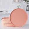 imageStone lain Stella Pasta Bowl 6Piece Set Round Porcelain Lime GreenPeach