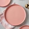 imageStone lain Stella Pasta Bowl 6Piece Set Round Porcelain Lime GreenTerracotta