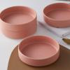 imageStone lain Stella Pasta Bowl 6Piece Set Round Porcelain Lime GreenTerracotta