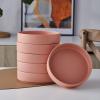 imageStone lain Stella Pasta Bowl 6Piece Set Round Porcelain Lime GreenTerracotta