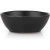 imageStone lain Weave Stoneware Dish Set 4 Bowls Abigael  GrayAbigael  Black