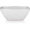 imageStone lain Weave Stoneware Dish Set 4 Bowls Abigael  GrayOlivia  White