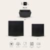 imageStone Lain 24 Pieces Stoneware Square Dinnerware Set Black MatteBlack