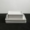 imageStone Lain 24 Pieces Stoneware Square Dinnerware Set Black MatteWhite