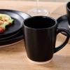 imageStone Lain Albie 32Piece Dinnerware Set Stoneware White SpeckledBlack