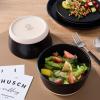 imageStone Lain Albie 32Piece Dinnerware Set Stoneware White SpeckledBlack
