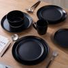 imageStone Lain Albie 32Piece Dinnerware Set Stoneware White SpeckledBlack
