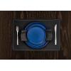 imageStone Lain Albie 32Piece Dinnerware Set Stoneware White SpeckledBlue and Black