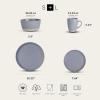 imageStone Lain Albie 32Piece Dinnerware Set Stoneware White SpeckledGray