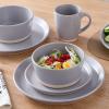 imageStone Lain Albie 32Piece Dinnerware Set Stoneware White SpeckledGray