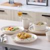 imageStone Lain Albie 32Piece Dinnerware Set Stoneware White SpeckledOffWhite
