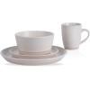 imageStone Lain Albie 32Piece Dinnerware Set Stoneware White SpeckledOffWhite