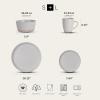 imageStone Lain Albie 32Piece Dinnerware Set Stoneware White SpeckledOffWhite