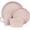 imageStone Lain Albie 32Piece Dinnerware Set Stoneware White SpeckledPink