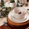 imageStone Lain Albie 32Piece Dinnerware Set Stoneware White SpeckledWhite Speckled