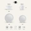 imageStone Lain Albie 32Piece Dinnerware Set Stoneware White SpeckledWhite Speckled