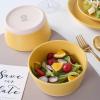 imageStone Lain Albie 32Piece Dinnerware Set Stoneware White SpeckledYellow