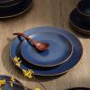 imageStone Lain Brasa Modern Stoneware 32 Piece Dinnerware Sets Plates and bowls Sets Dish Set for 8 GreenBlue