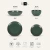 imageStone Lain Brasa Modern Stoneware 32 Piece Dinnerware Sets Plates and bowls Sets Dish Set for 8 GreenGreen