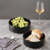 imageStone Lain Celina Stoneware Bowl Set 2Piece Round Serving Bowls Bowls for Kitchen Black