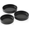 imageStone Lain Celina Stoneware Bowl Set 3Piece Round Serving Bowls Bowls for Kitchen Black