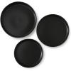 imageStone Lain Celina Stoneware Bowl Set 3Piece Round Serving Bowls Bowls for Kitchen Black