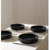 imageStone Lain Celina Stoneware Bowl Set 4Piece Pasta Bowls Bowls for Kitchen BlackBlack