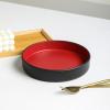 imageStone Lain Celina Stoneware Bowl Set 4Piece Pasta Bowls Bowls for Kitchen BlackRed and Black