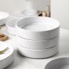imageStone Lain Celina Stoneware Bowl Set 4Piece Pasta Bowls Bowls for Kitchen BlackWhite