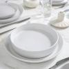 imageStone Lain Celina Stoneware Bowl Set 4Piece Pasta Bowls Bowls for Kitchen BlackWhite Speckled