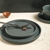 imageStone Lain Coupe Dinnerware Set Service For 4 Black MatteGray Matte
