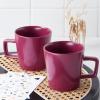 imageStone Lain Coupe Dinnerware Set Service For 4 Black MatteMagenta