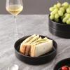 imageStone Lain Coupe Dinnerware Set Service For 4 Black MatteMatte Black