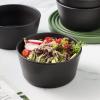 imageStone Lain Coupe Dinnerware Set Service For 4 Black MatteMatte Black