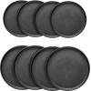 imageStone Lain Coupe Dinnerware Set Service For 4 Black MatteMatte Black