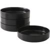 imageStone Lain Coupe Dinnerware Set Service For 4 Black MatteMatte Black